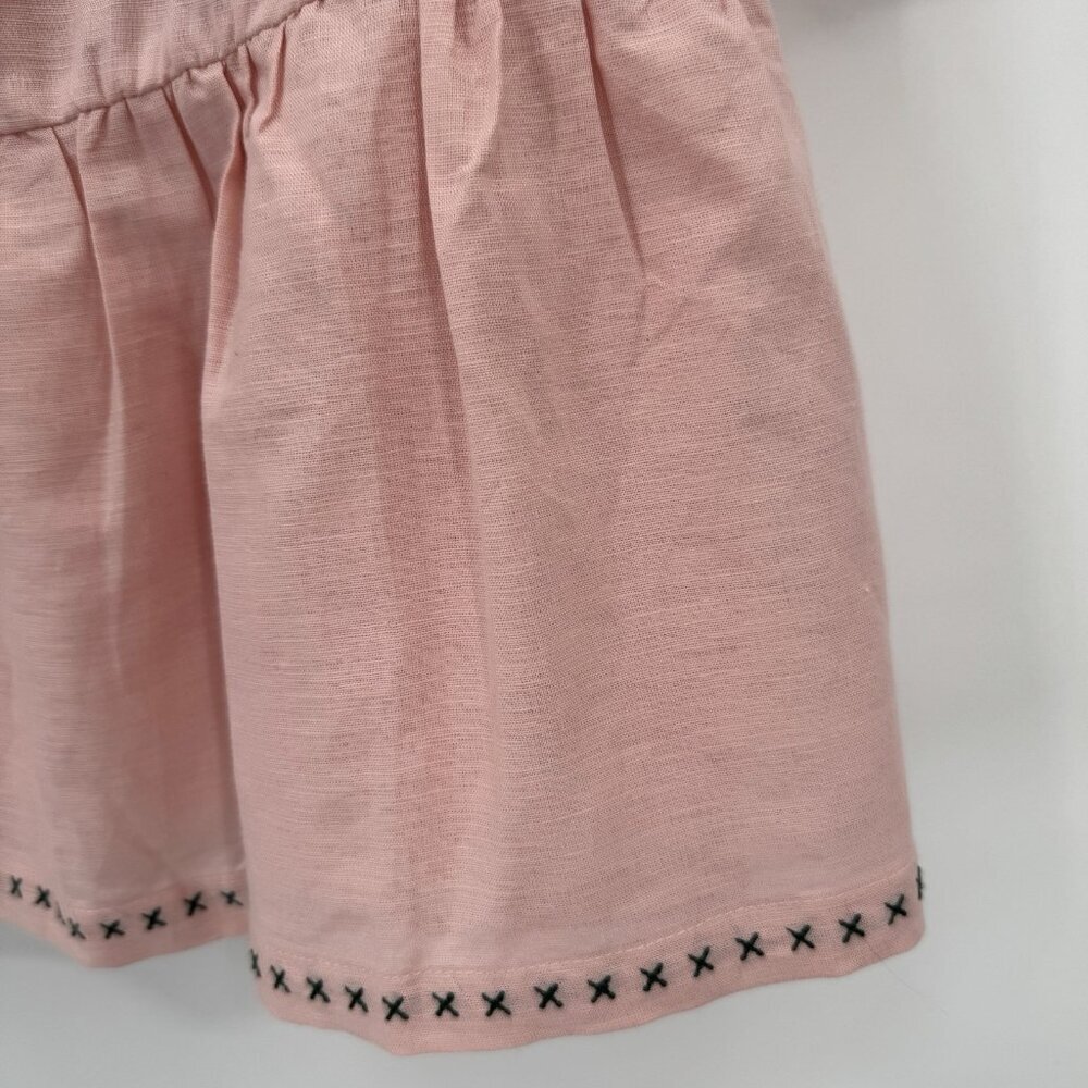 Tuckernuck Bermuda Pink Palmerston Dress sz XS Linen Long Sleeve Mini NWT - Picture 6 of 9